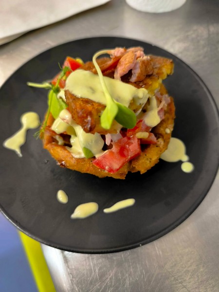 Sweet Corn Fritter Basket