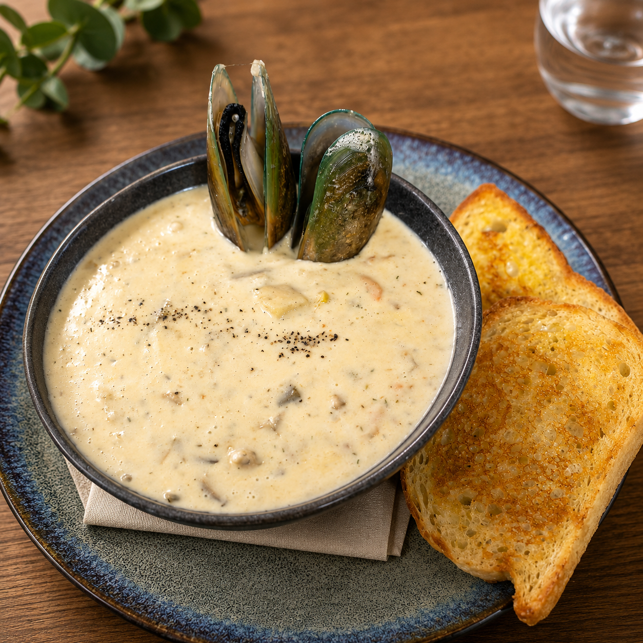 Mussels in a creamy sauce